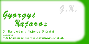 gyorgyi majoros business card